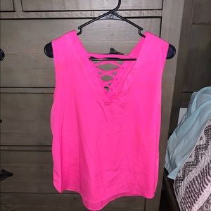 Neon Pink sleeveless shirt